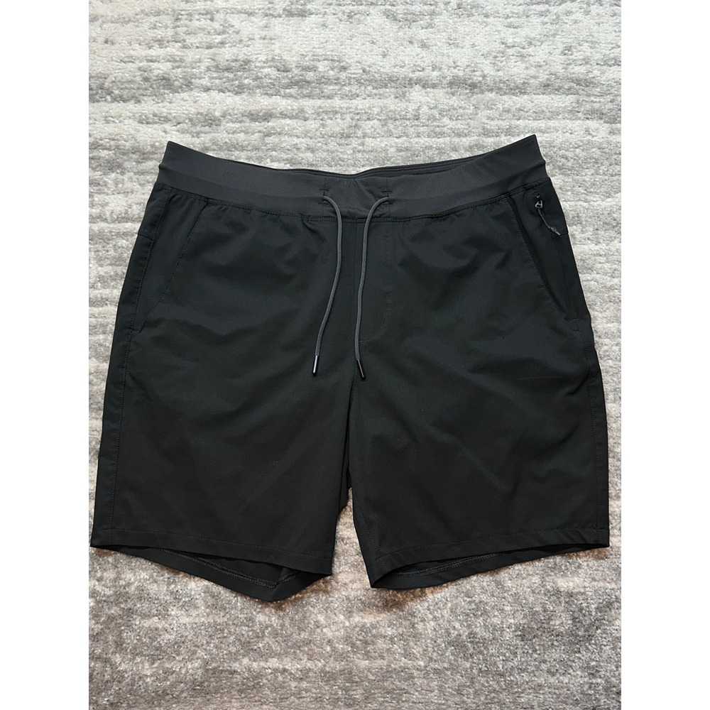 Western Rise Shorts Mens 34 Black Boundless Active Performance Drawstring